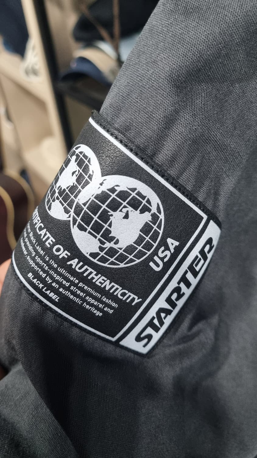 스타터 남성 차콜색 봄점퍼 자켓 105~110(L) 컨디션9/10 상품이미지3