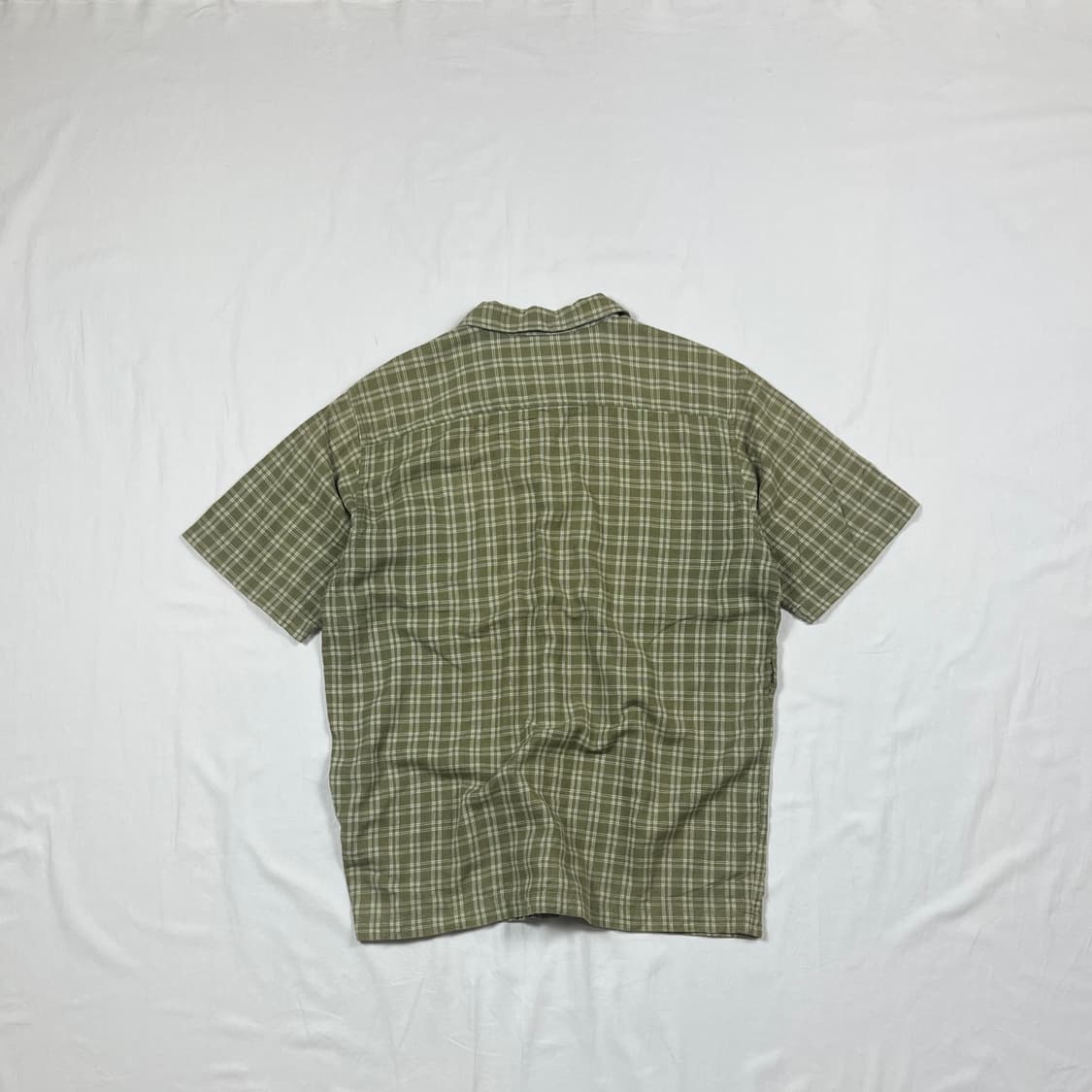 90‘s 스투시 stussy 포켓 체크 반팔셔츠 남방 상품이미지8