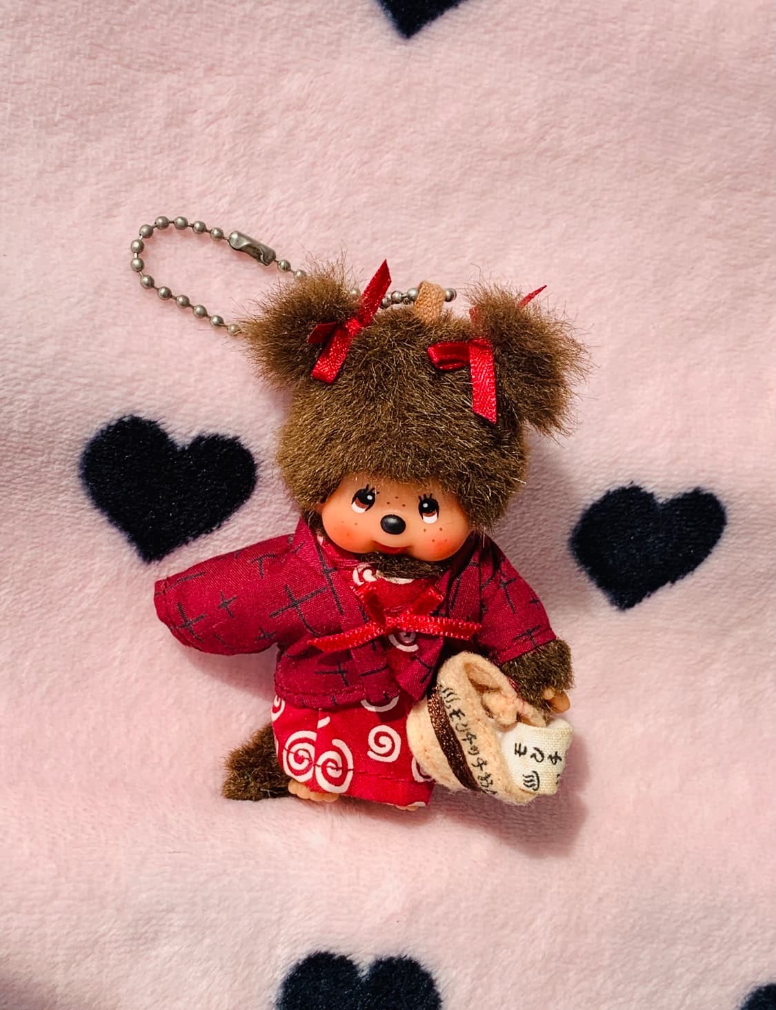 ️♨️2001 고전 온천 여아 몬치치 키체인 상품이미지4