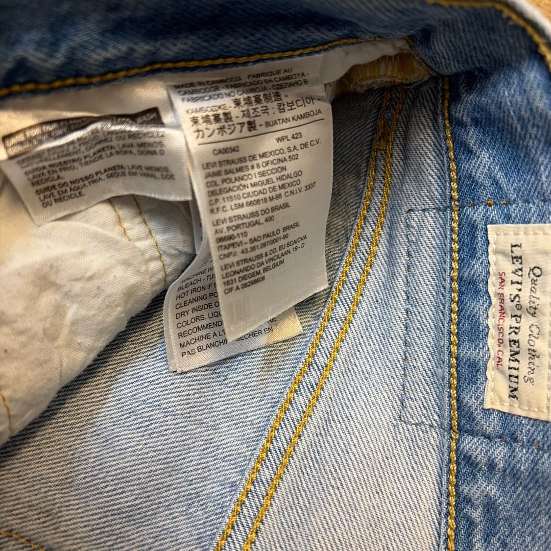 USA 빈티지 리바이스 501 여성 찢청 청바지 상품이미지7