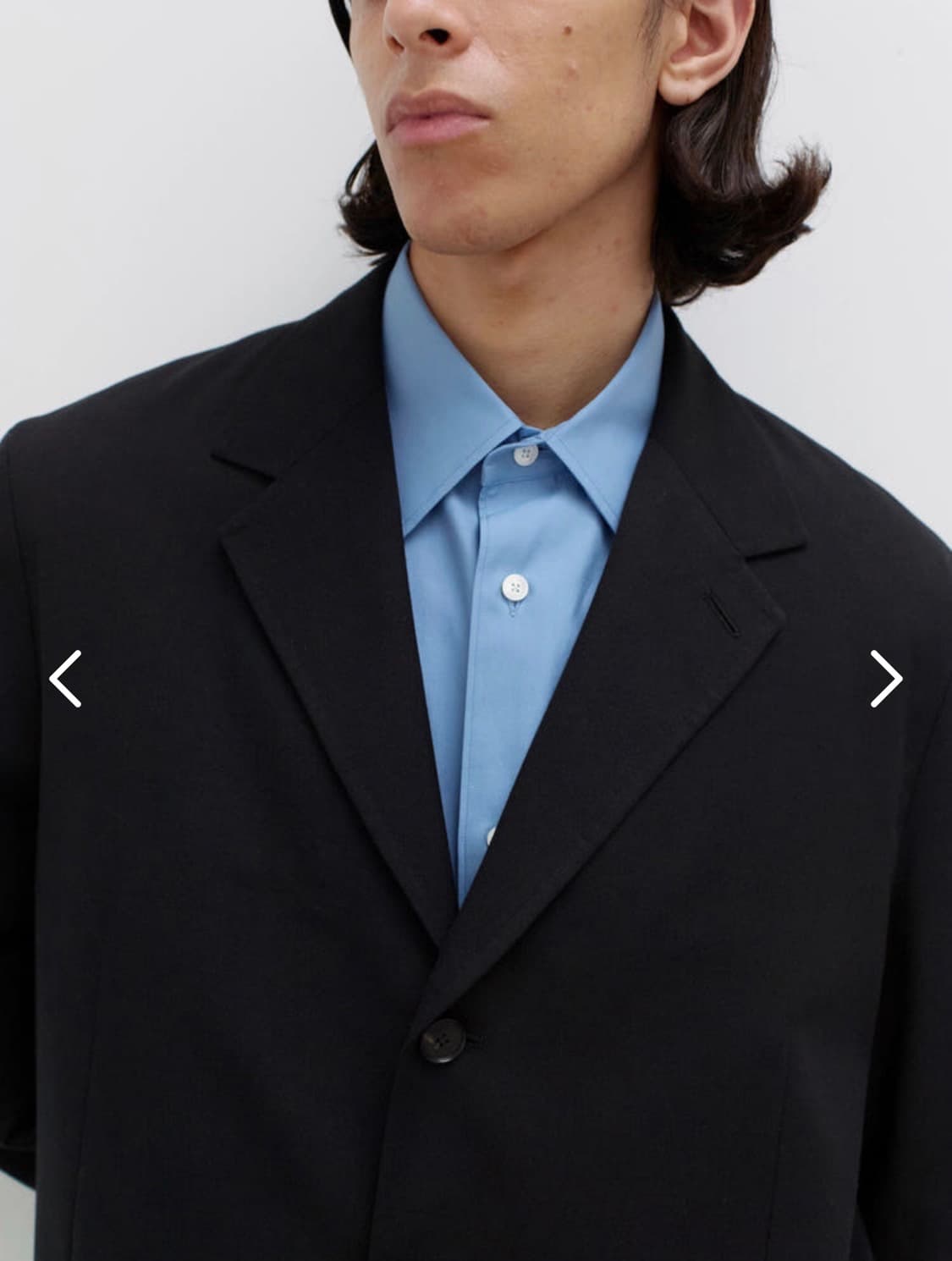 오라리 22aw 슈퍼 파인 울 코튼 트윌 오버 자켓 블랙 5 상품이미지8