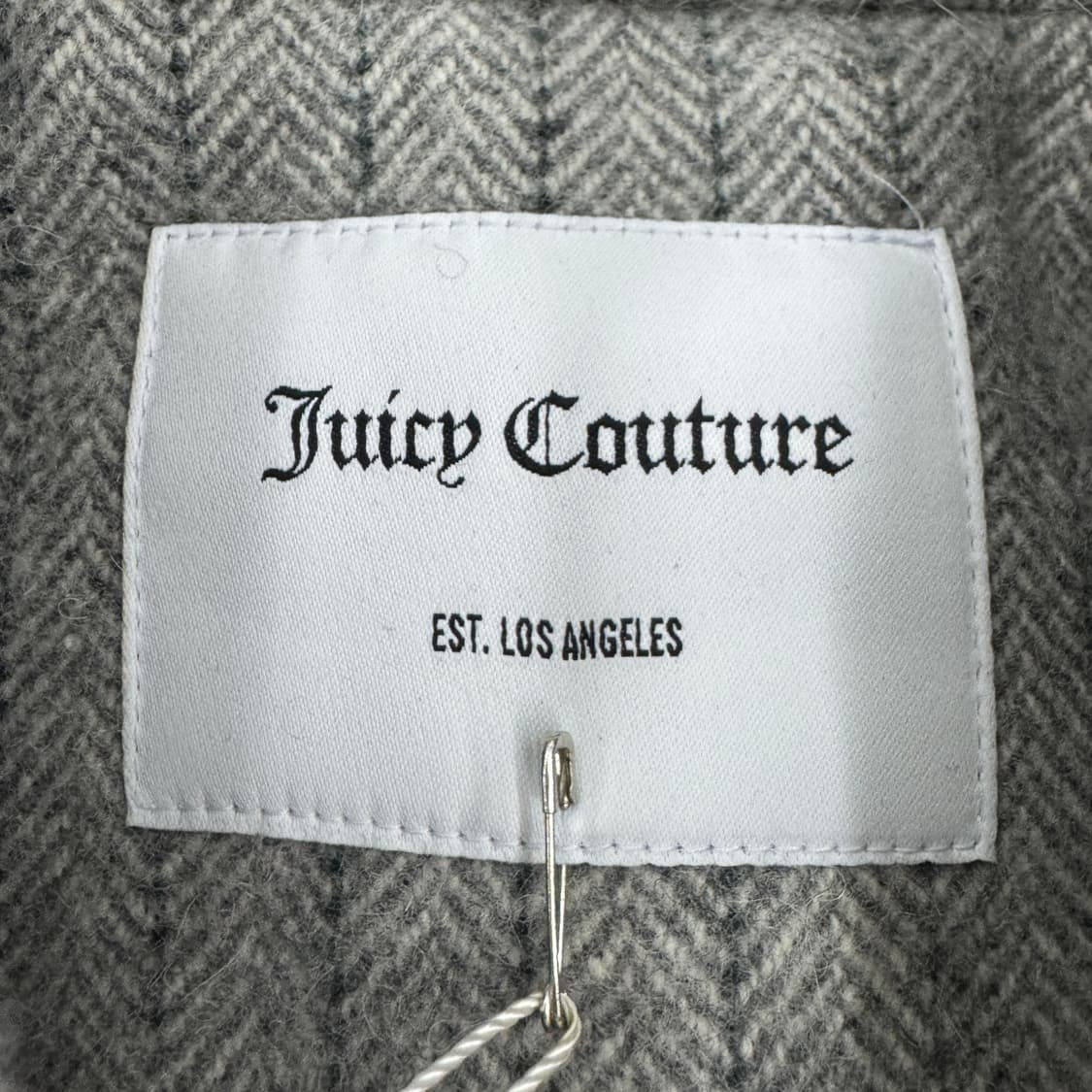 *새상품* 쥬시꾸뛰르 벨티드 스트라이프 트위드 코트 상품이미지8