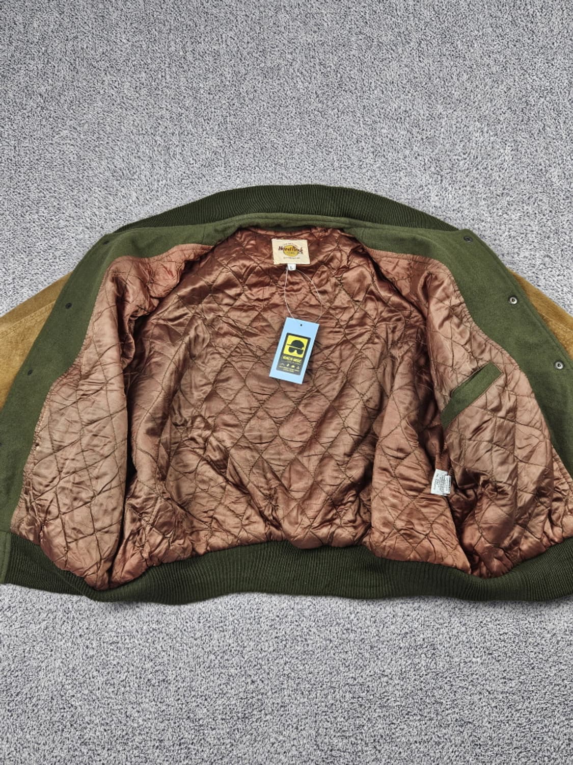 90's 하드락카페 칸쿤 배색 바시티 자켓 ( L ) / 10100 상품이미지9