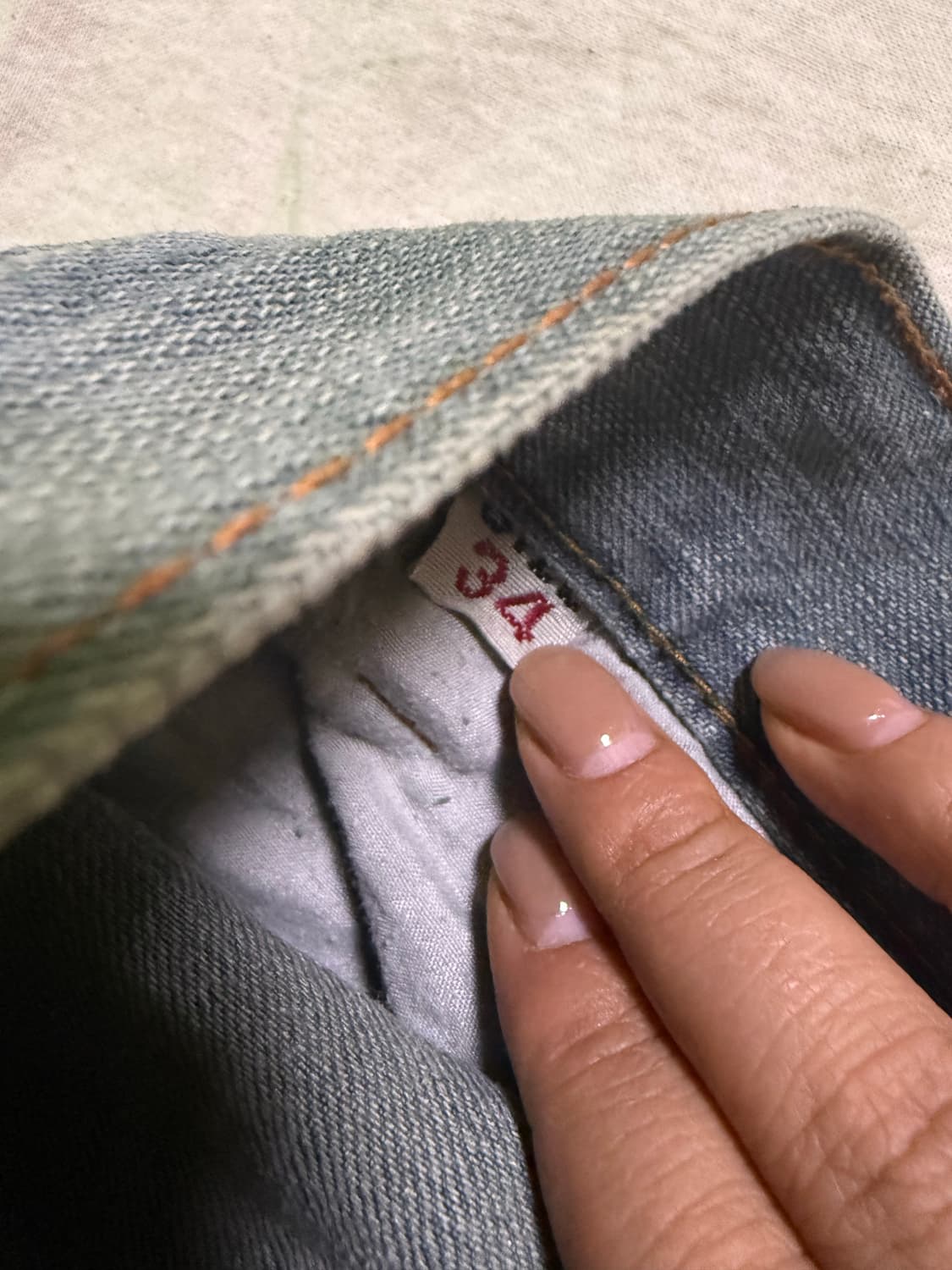 자수 워싱 청바지  상품이미지4