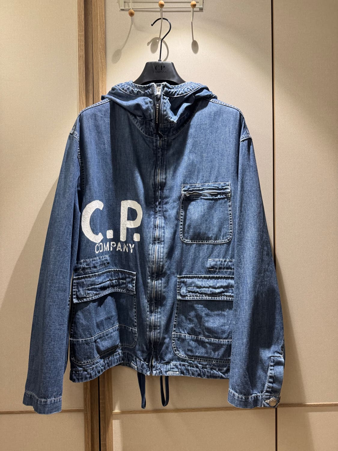 CP컴퍼니 데님 고글 후드 자켓 50 상품이미지1