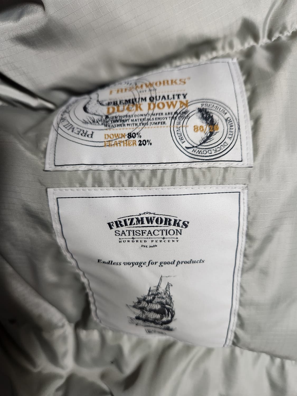 프리즘웍스 나일론 후디 푸퍼 다운 파카 상품이미지7