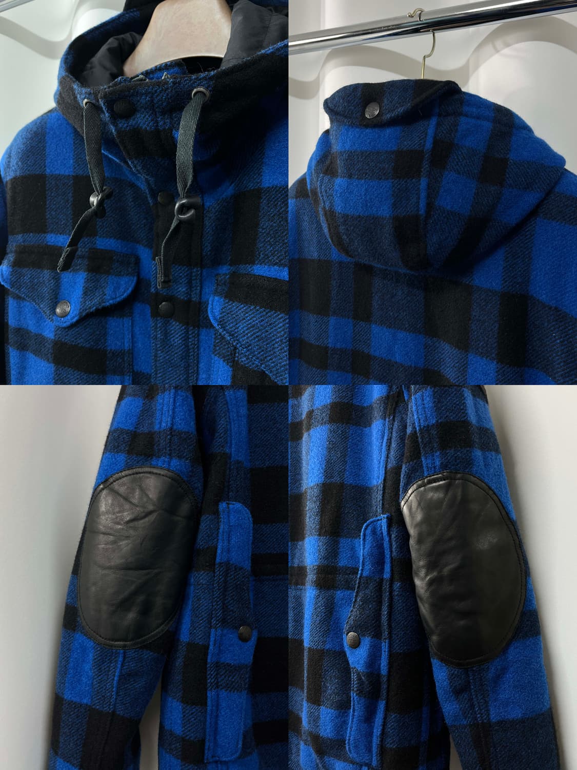 폴로 랄프로렌 블루 버팔로 매키노 카우하이드 엘보 울 헌팅자켓 상품이미지8