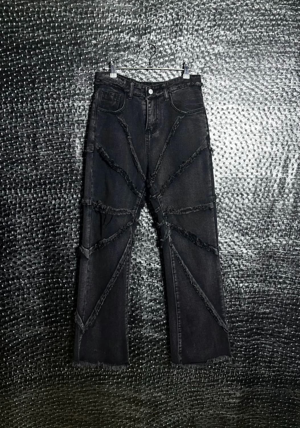 데미지 스트레이트 팬츠 상품이미지1