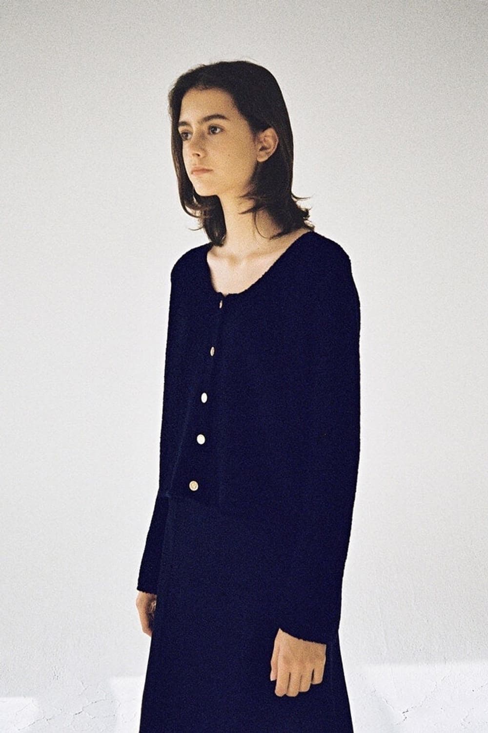 페이딘 클라우드 부클 가디건 네이비 상품이미지1