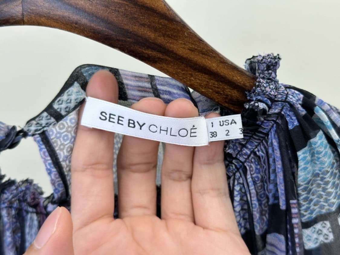 See by chloe 실크 시스루 탑 (M) 상품이미지8