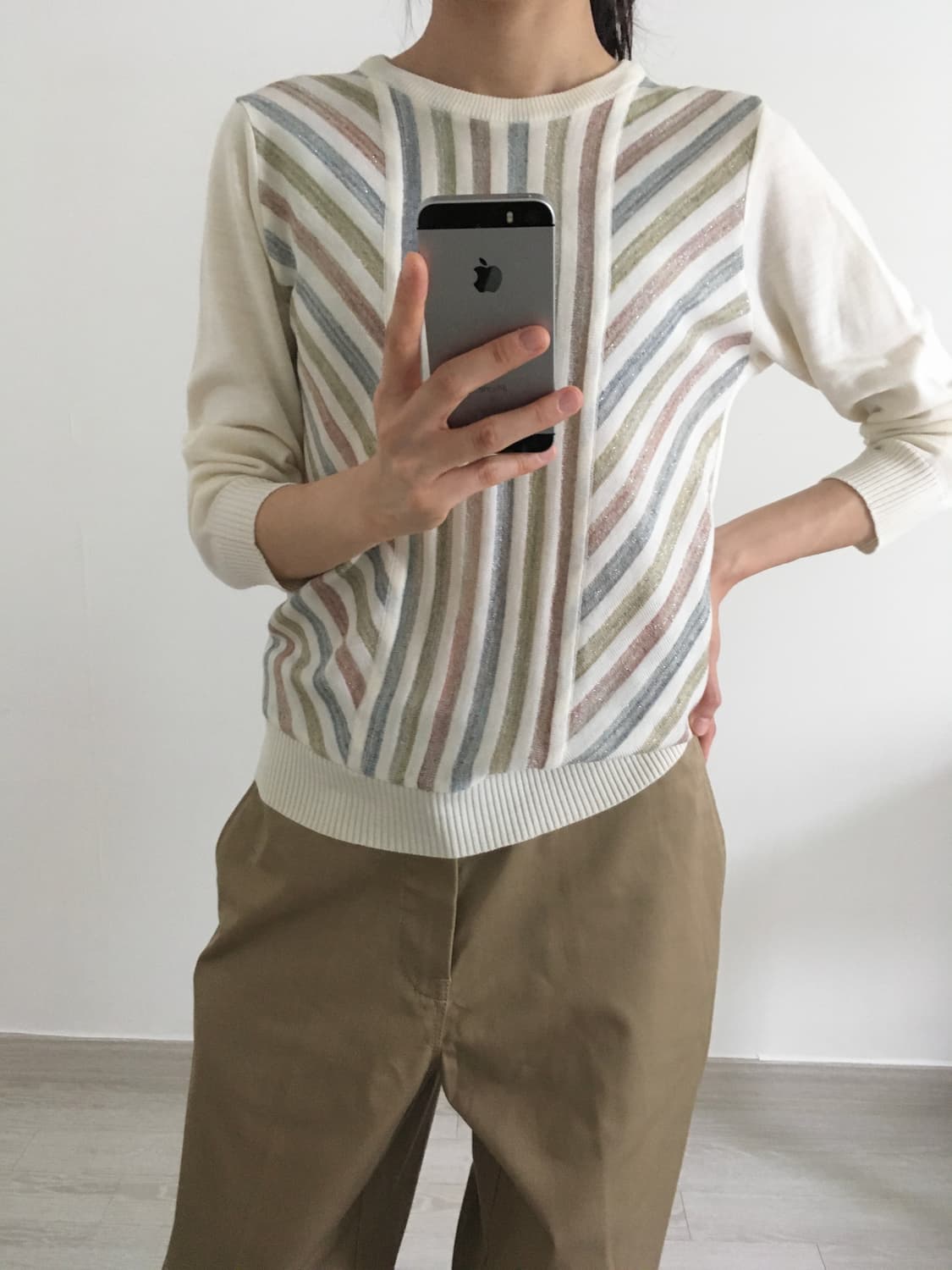 Glitter line knit top 상품이미지8