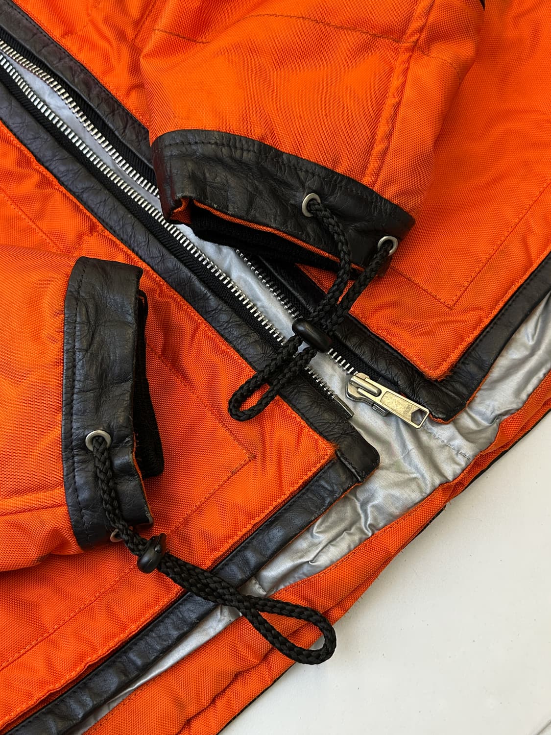 방트 쿠베르 90s 나일론 레더 모터사이클 자켓 상품이미지6