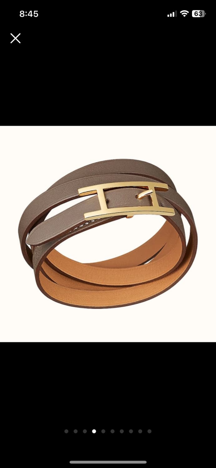 에르메스 레더 팔찌 에토프컬러 상품이미지7