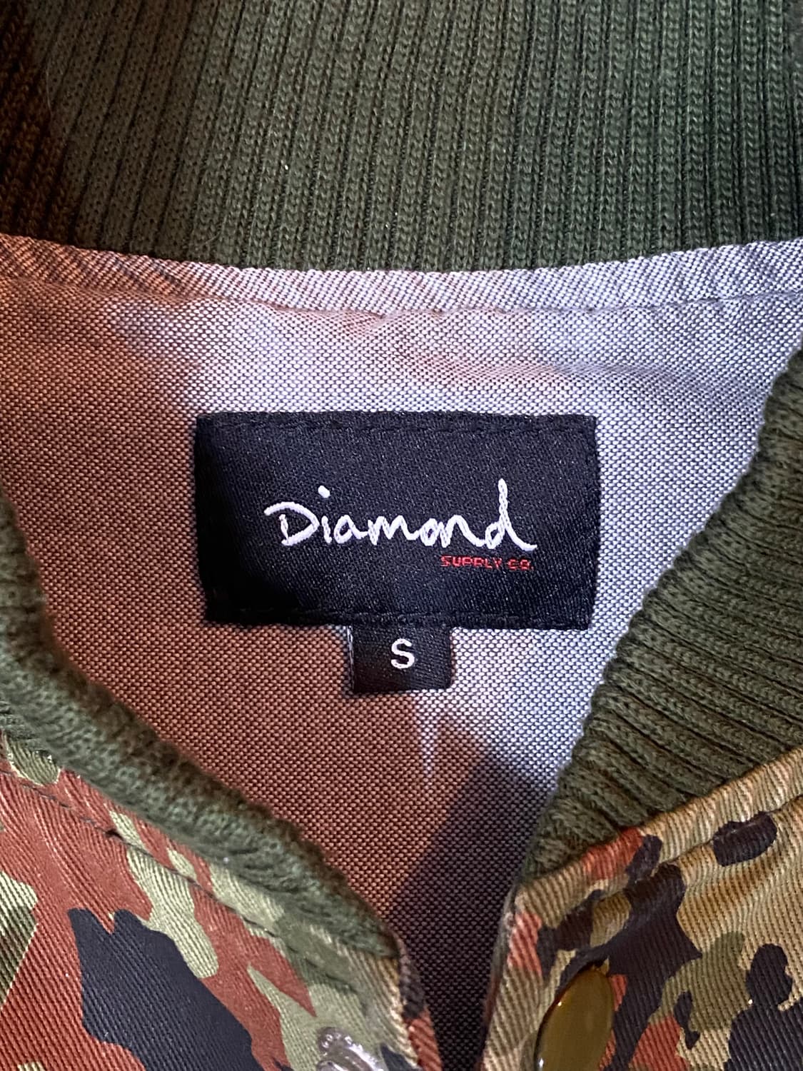 다이아몬드 아메리칸 빈티지 카모플라쥬 밀리터리 봄버 자켓 상품이미지3