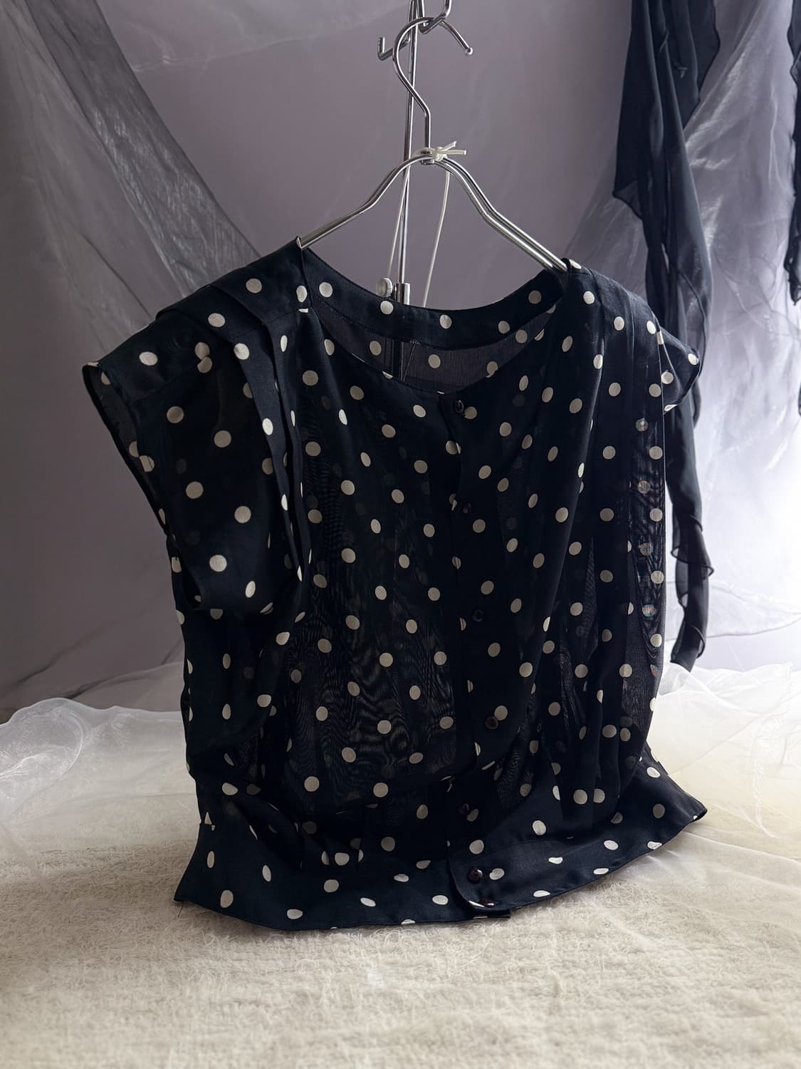 Dot Pin-Tuck Blouse 0211 상품이미지5