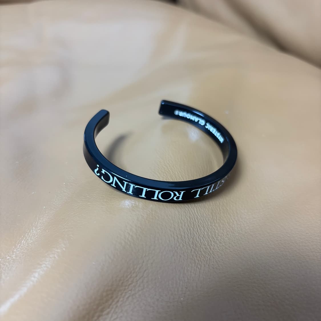 히스테릭글래머 메세지 뱅글 팔찌 블랙 상품이미지4