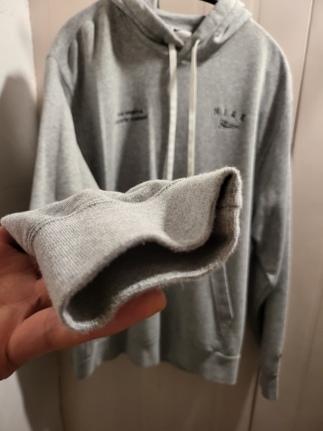 [XL]나이키 회색 후드티 상품이미지4