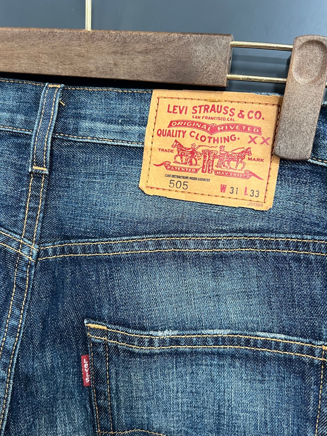 Levis 리바이스 505 제팬 워싱 데님 팬츠 상품이미지3