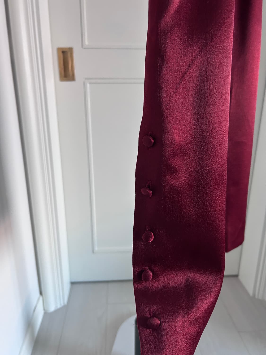 Satin Button Midi Skirt / 빈티지 미디 스커트 상품이미지3