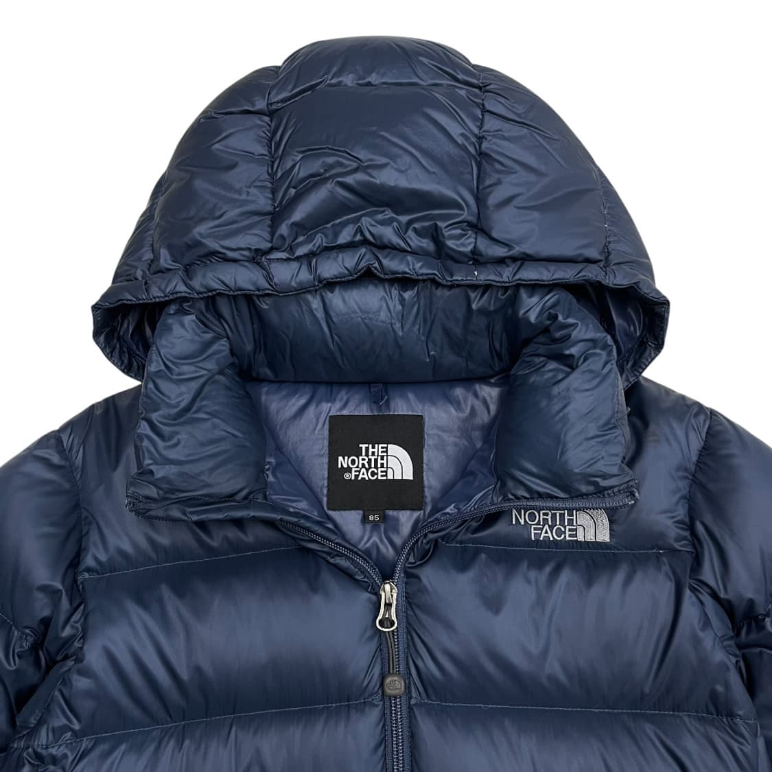 노스페이스 로고 네이비 후드 패딩 85 상품이미지6