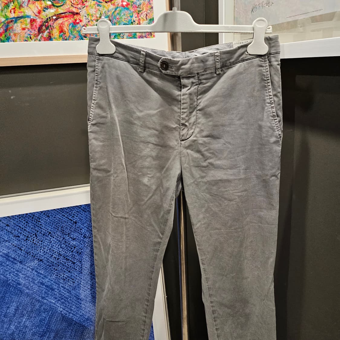 브루넬로 쿠치넬리 코튼 엘라스틴 면 팬츠 상품이미지2