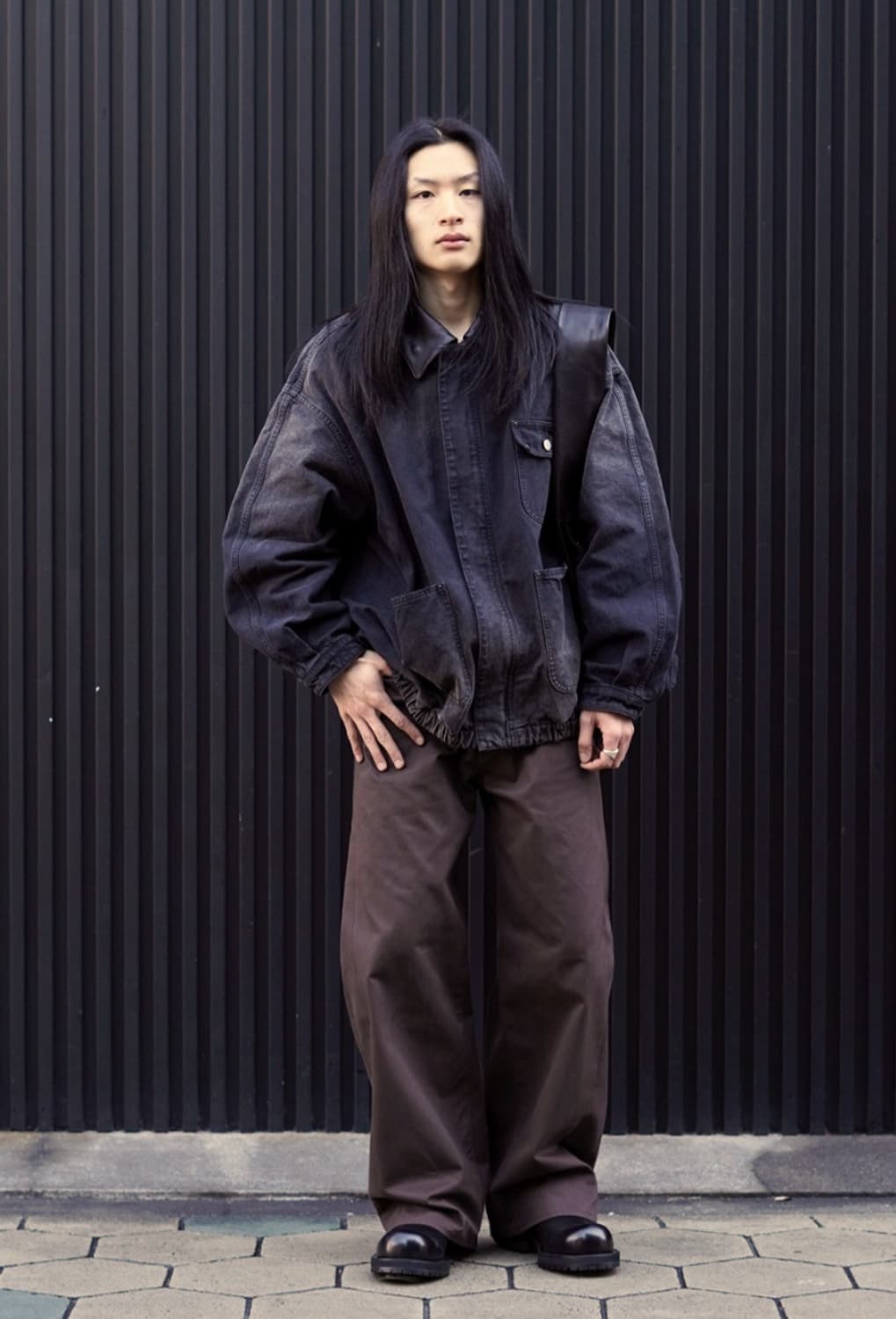 (S)26ss Ssstein 슈타인 설퍼 다이 옥스포드 빈티지 자켓 블랙 상품이미지9