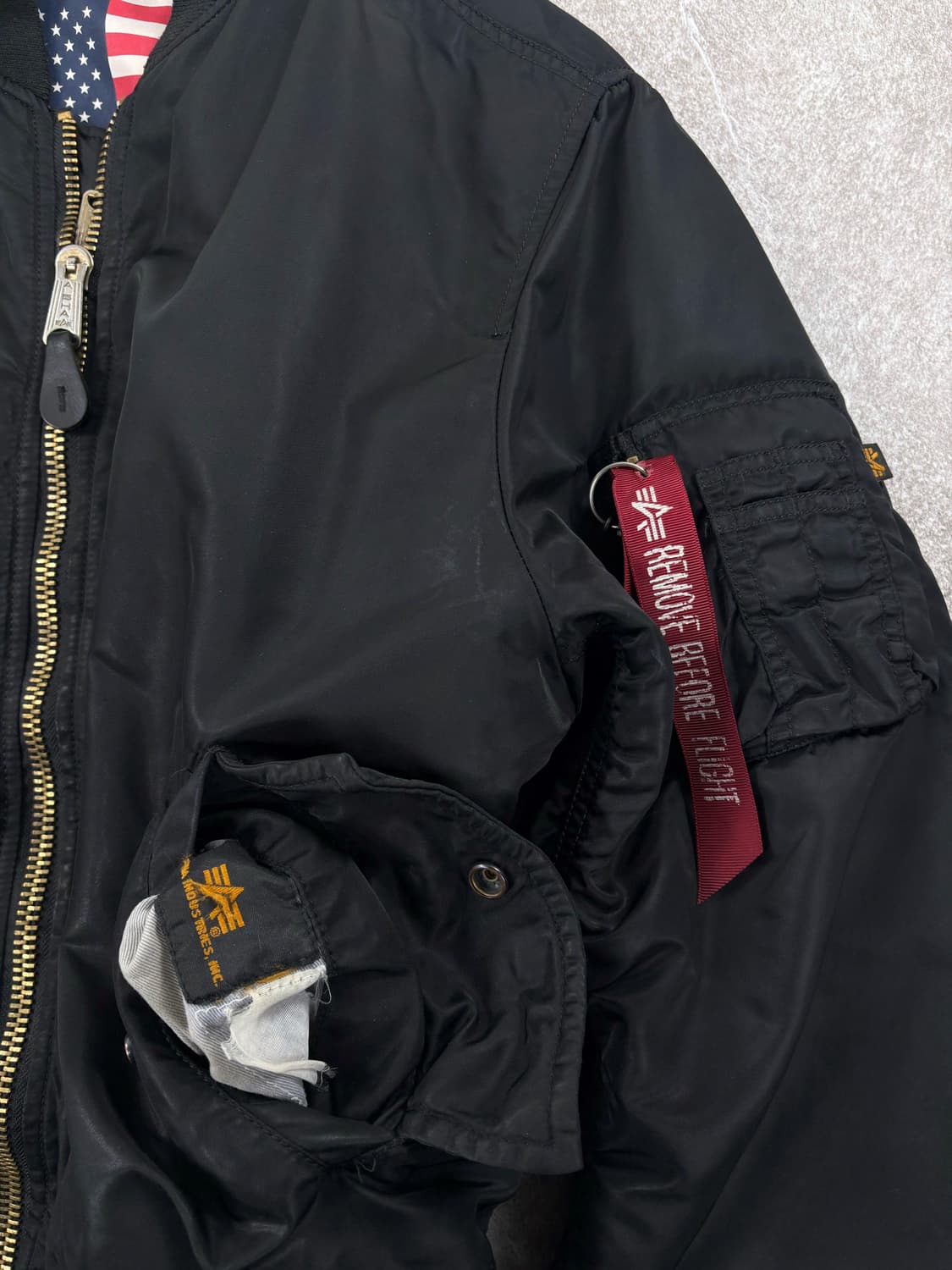 Alpha industries Ma-1 Blood chit 상품이미지2