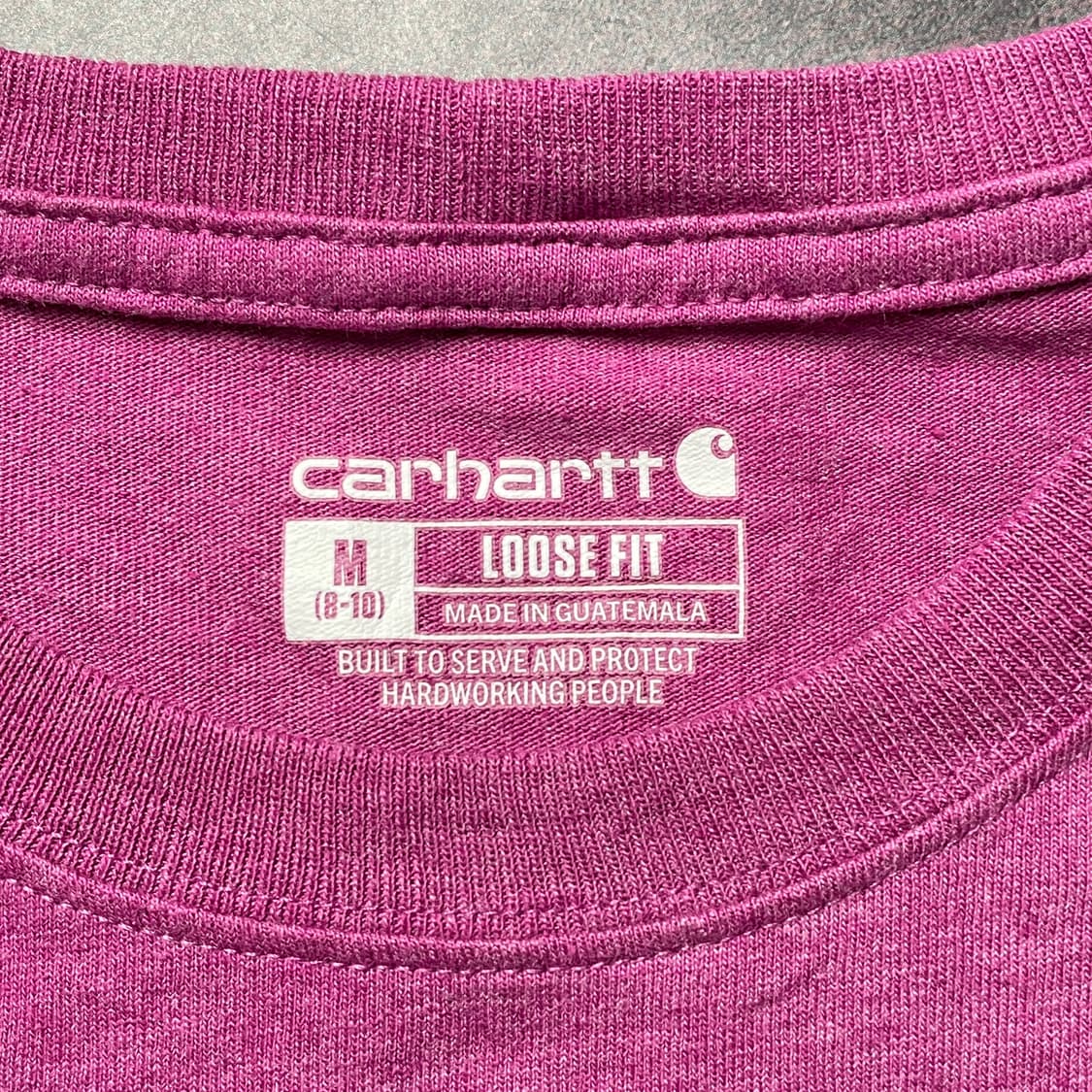 CARHARTT 칼하트K87 핑크 포켓 반팔티셔츠 A01127 상품이미지9