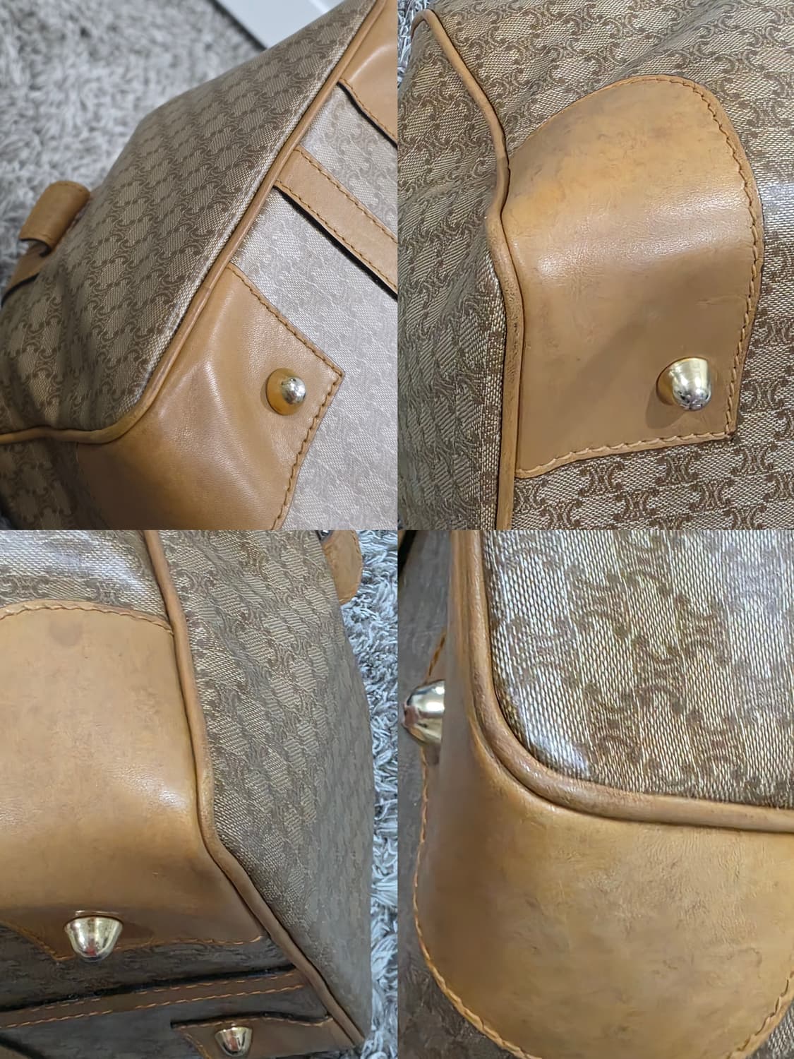 셀린느 CELINE 빈티지 트리오페 마카담 보스턴백 40 상품이미지9