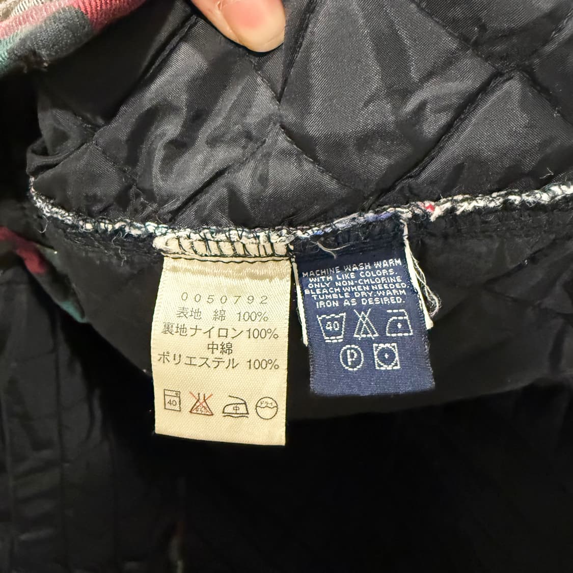 EBTEK 에브텍 에디바우어 윈도우 타탄체크 셔츠자켓 패딩안감 디테일 상품이미지6