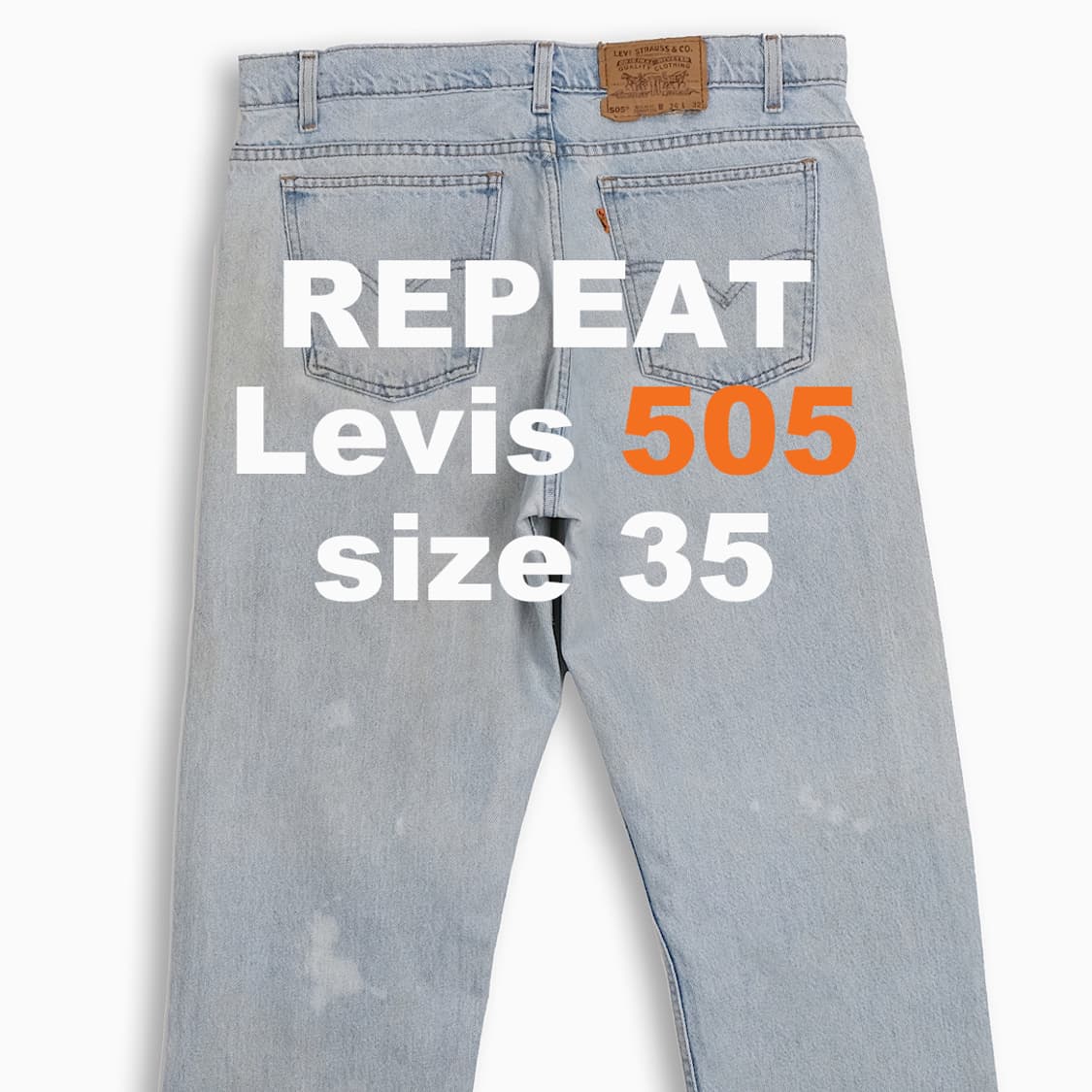 리바이스 505 오렌지탭 연청 90s 35 인치 OR50536126 상품이미지1