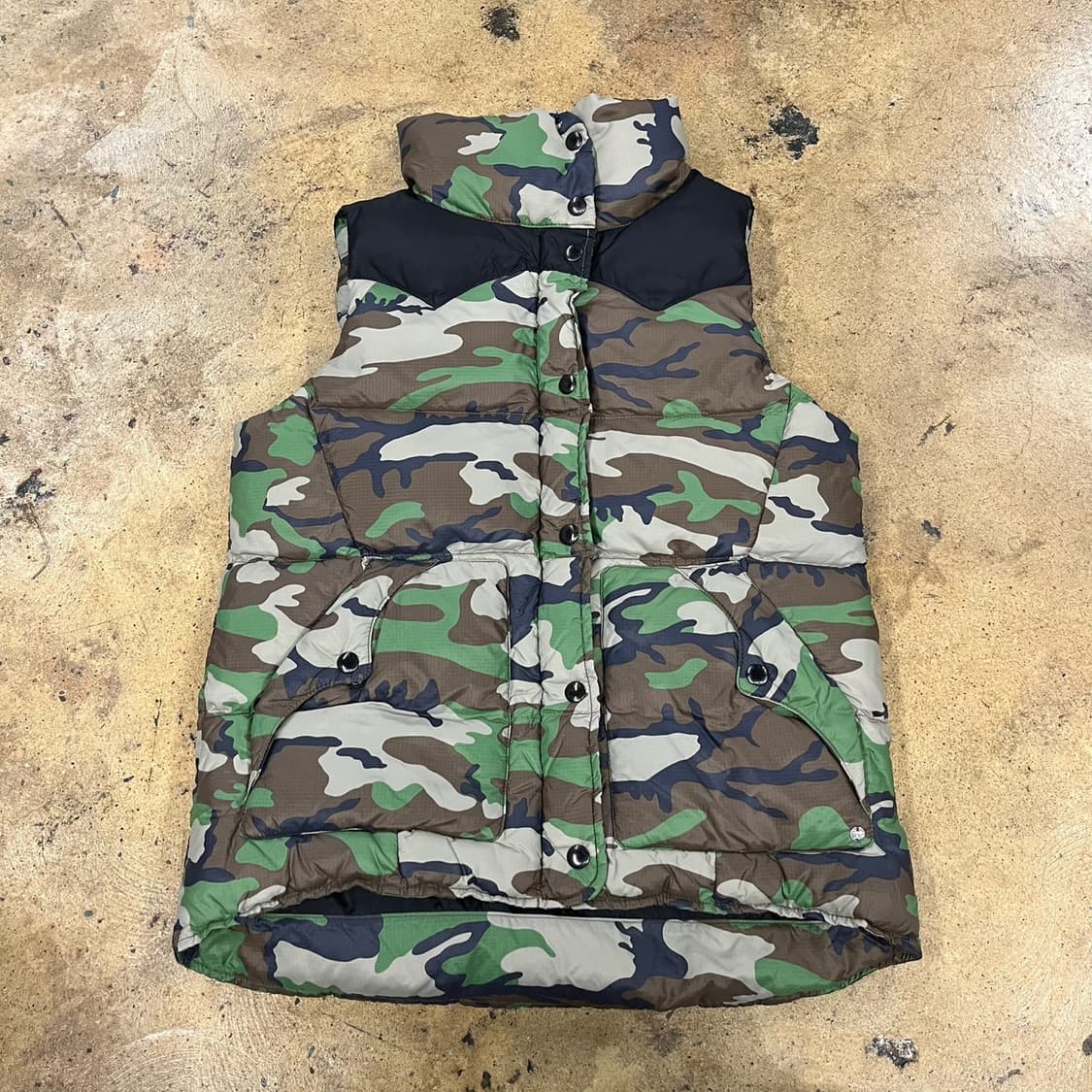 [정품/XS] 폴로 데님앤서플라이 카모 패딩 조끼 b17 상품이미지2