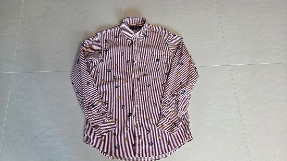 폴로 클래식 핏 멀티 패턴 럭비 엥겔 스트라이프 셔츠 상품이미지2