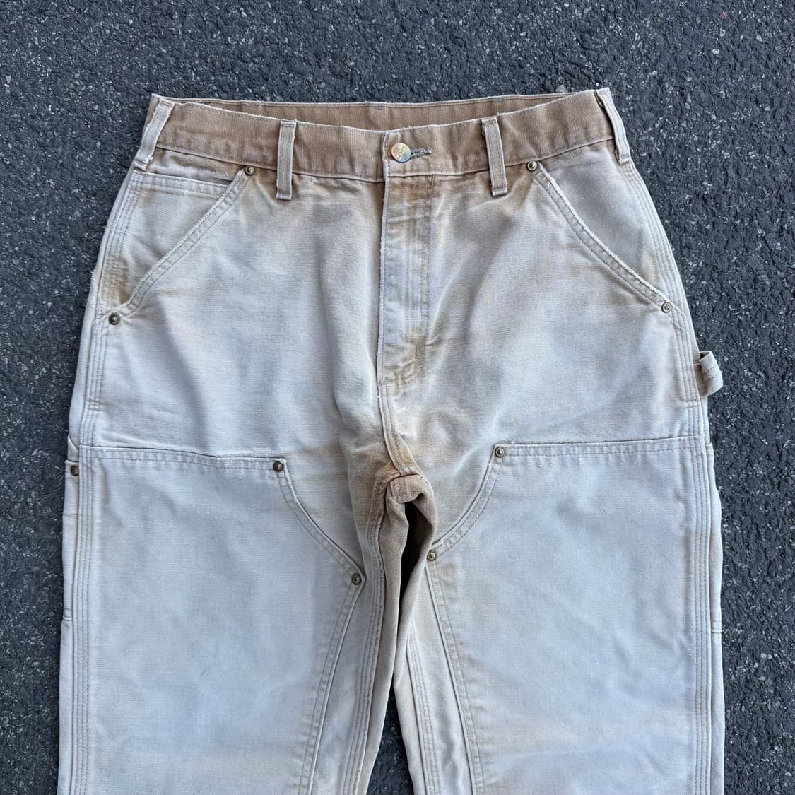 OG 칼하트 B01 BRN 더블니 카펜터팬츠 상품이미지2