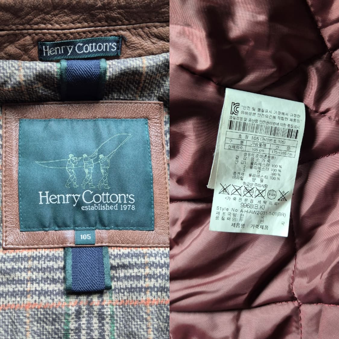 [L] 헨리코튼 염소가죽 필드자켓 상품이미지10