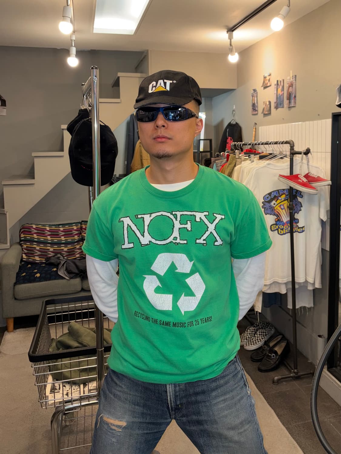 00‘s NOFX 25years recycling music print  상품이미지1