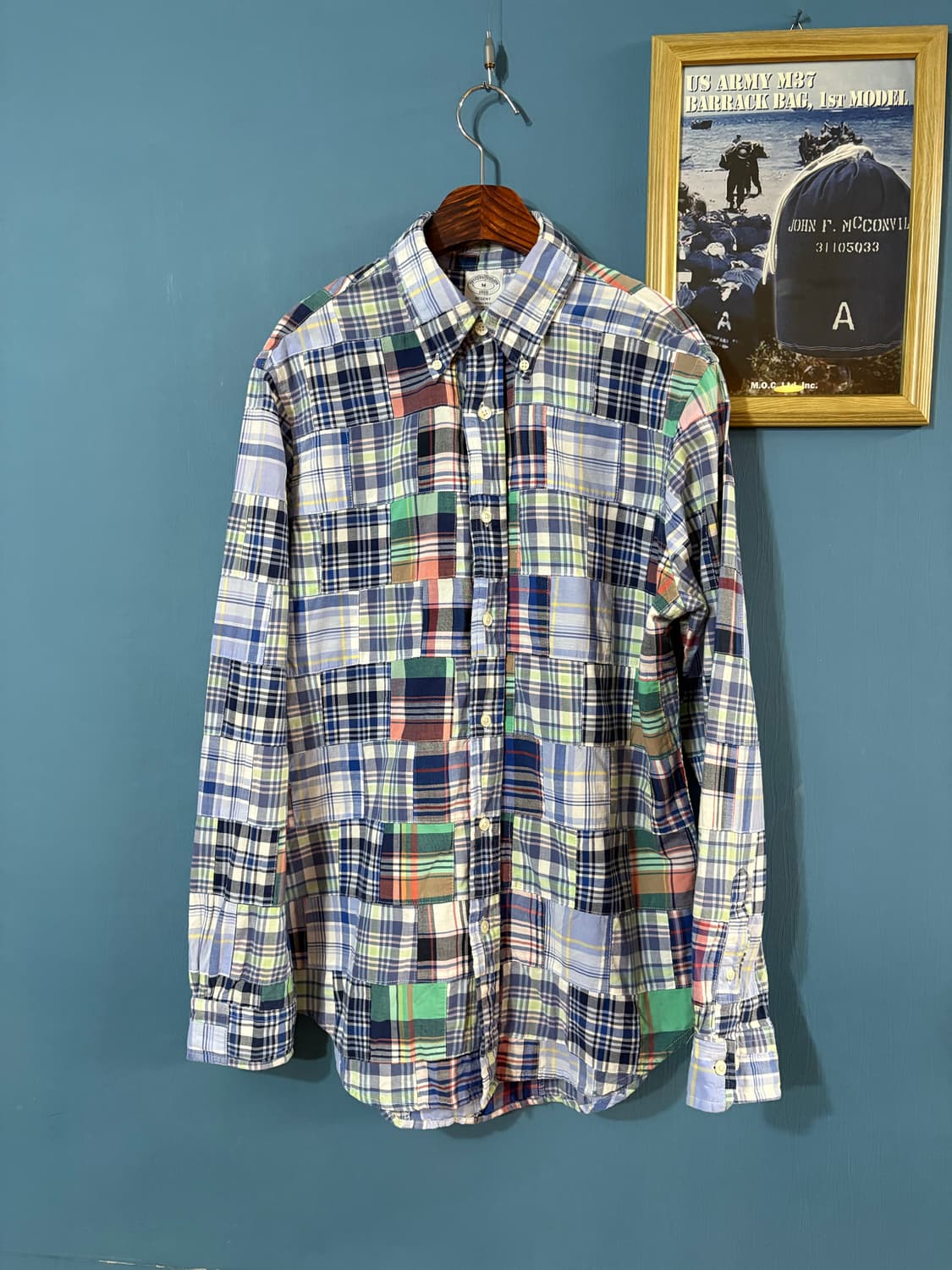 Brooks Brothers Madras Patch Work shirt. 상품이미지1