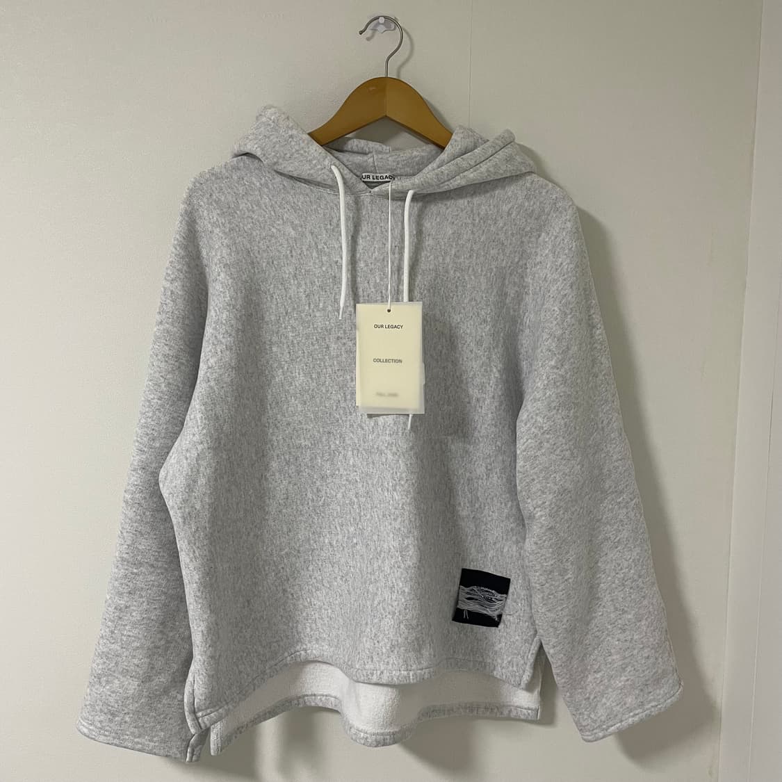 [34] 아워레가시 기모 맨투맨 멜란지 그레이 상품이미지2