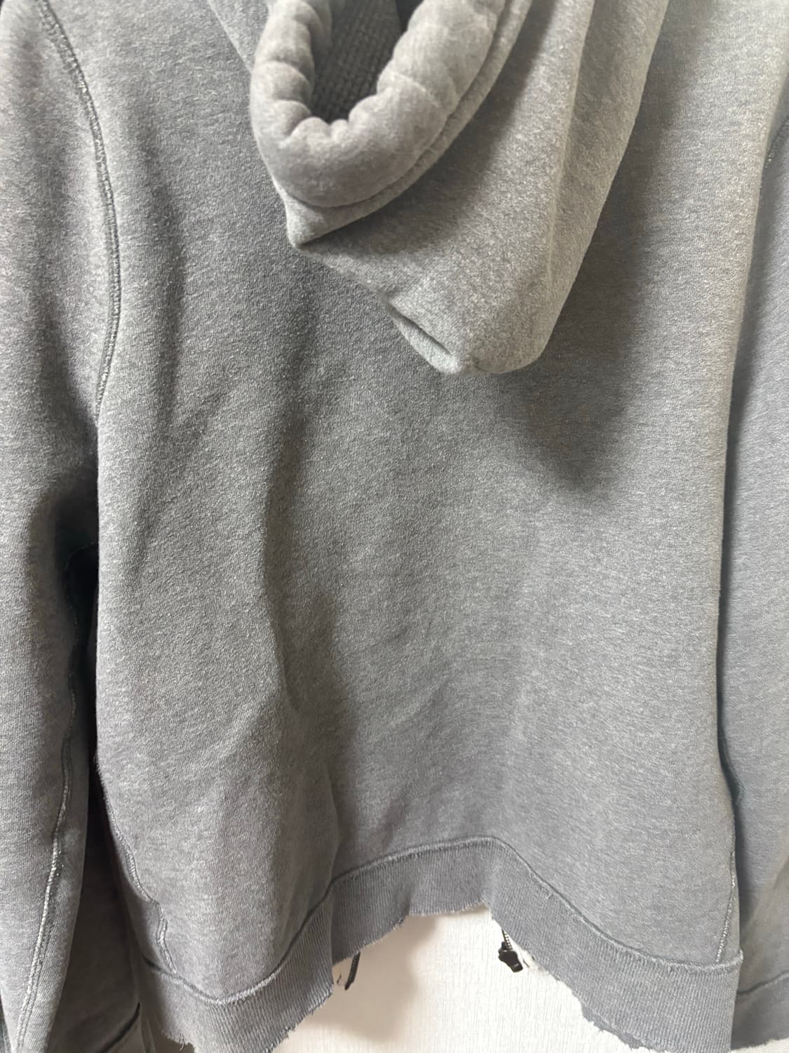 아베크롬비 회색 기모 후드 상품이미지3