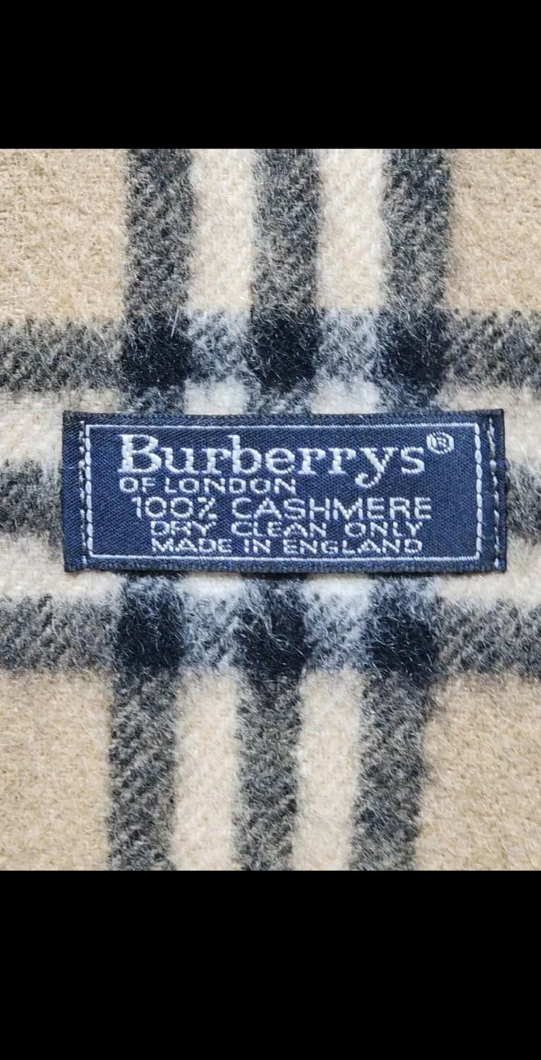 (정품) 버버리 캐시미어 목도리 노바체크 머플러 영국판  상품이미지4