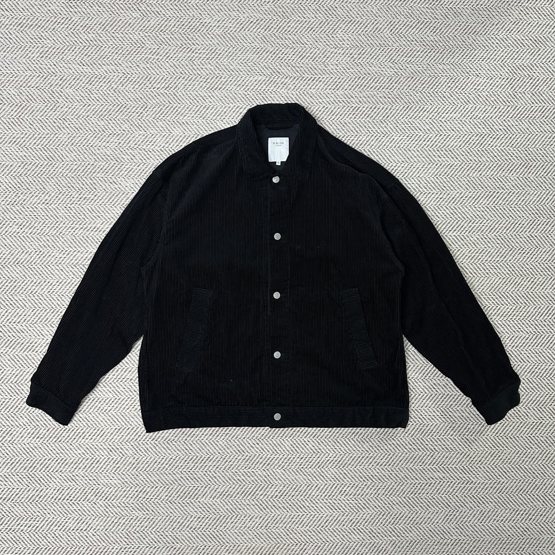 BEAMS Cordroy shirt jacket work black xl 상품이미지1