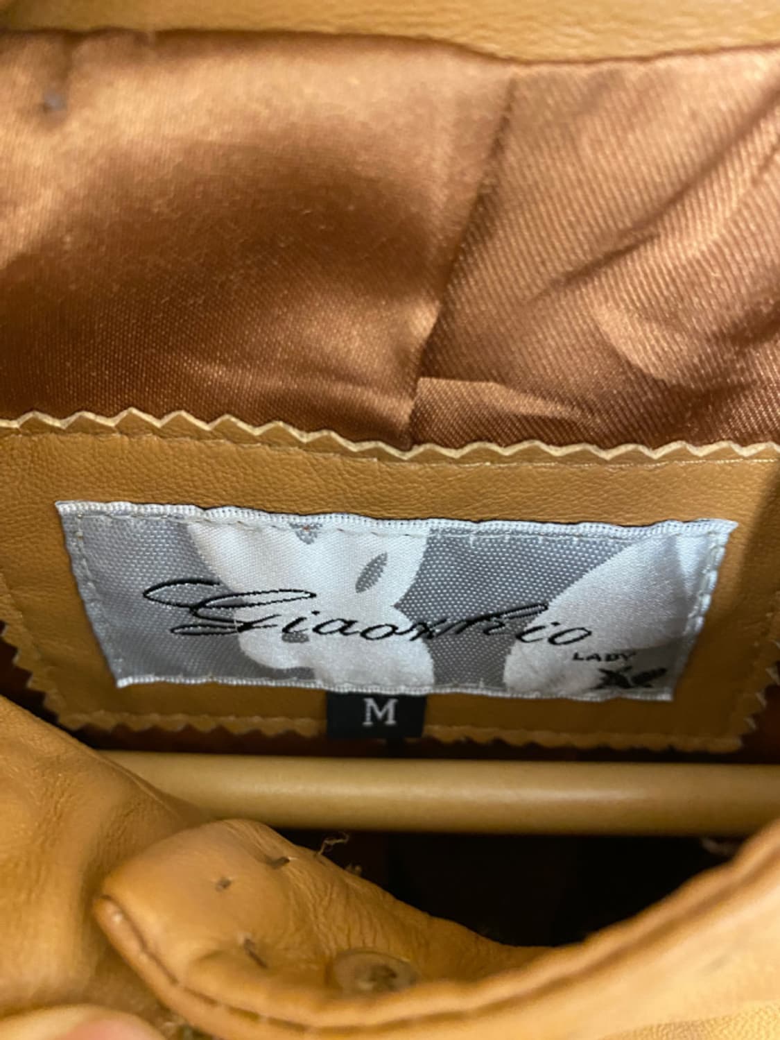 VTG leather stitch jacket 상품이미지9