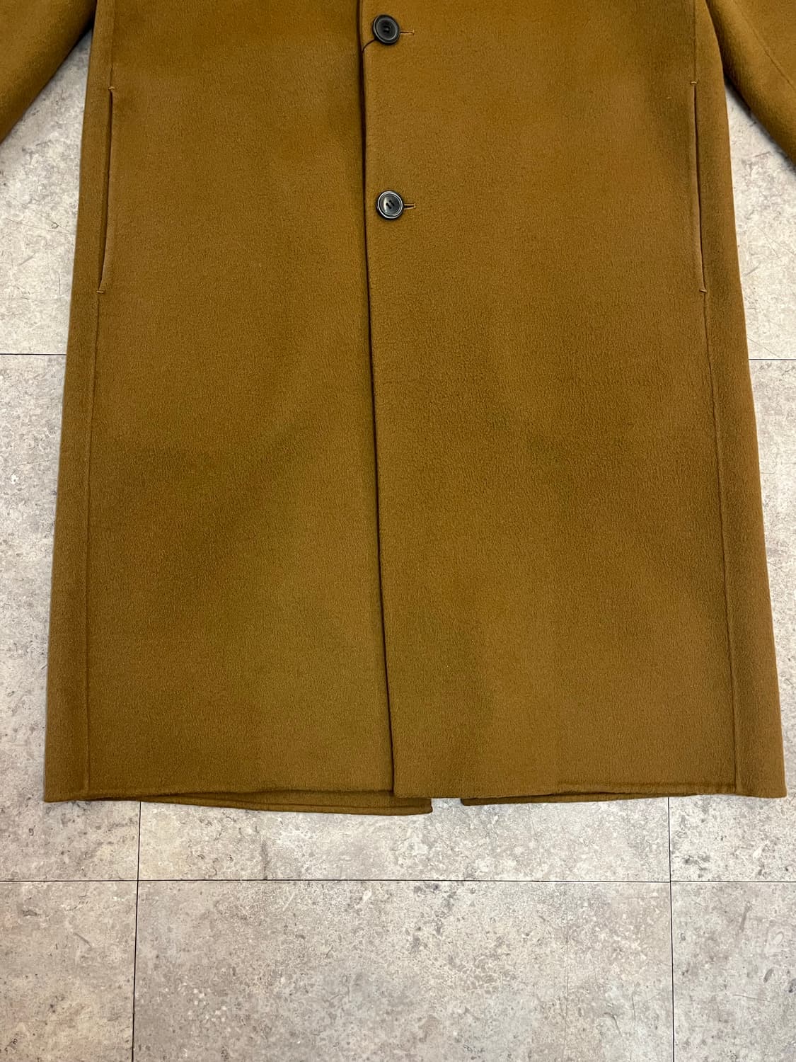 빈티지 울 캐시미어 롱코트 브라운 105 #csz3418 상품이미지5