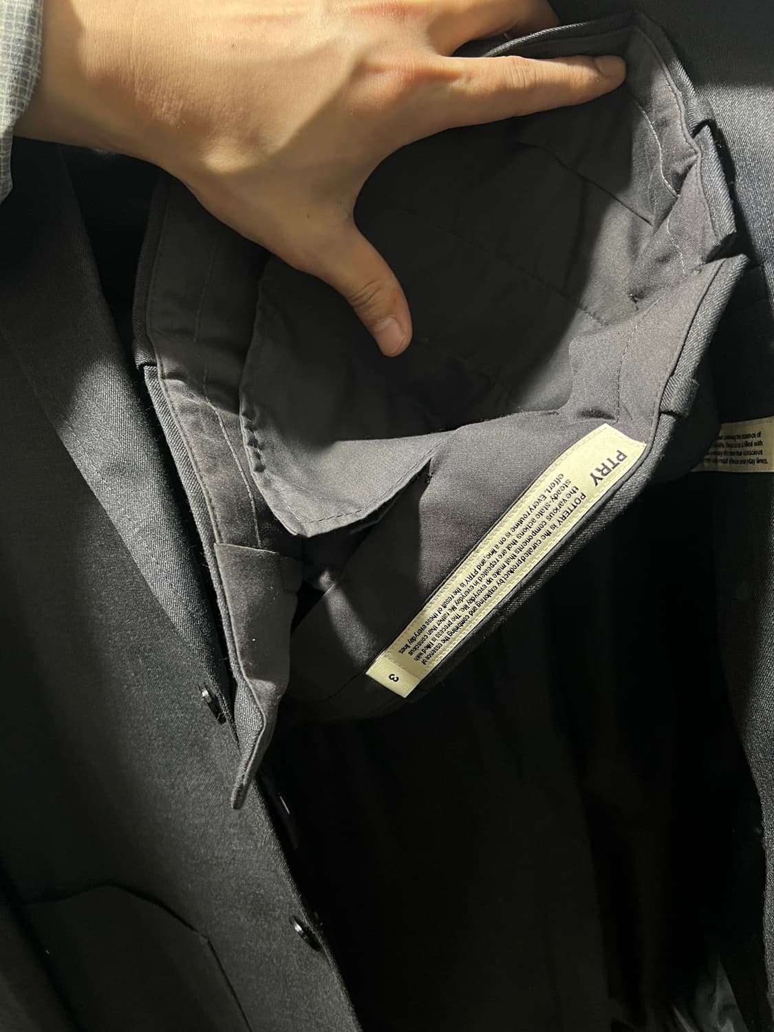 [2]포터리(POTTERY) 울 스포츠 자켓/팬츠 셋업 다크그레이 상품이미지6