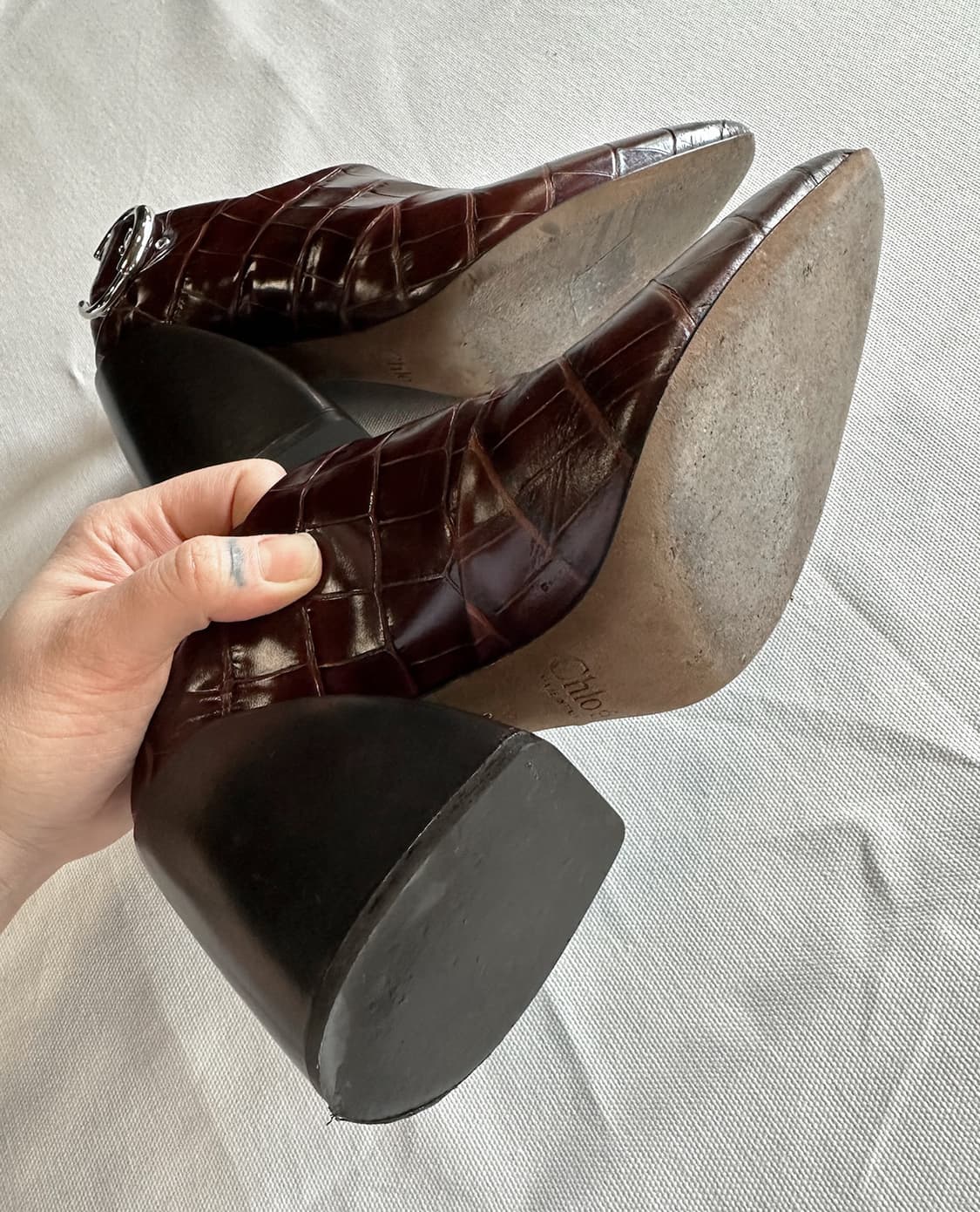 CHLOE croc buckle heel 상품이미지10