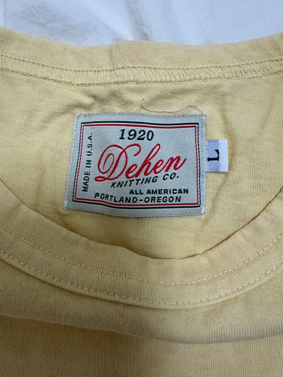 Dehen 1920 Heavy Duty Track Tee Lemon L 상품이미지3