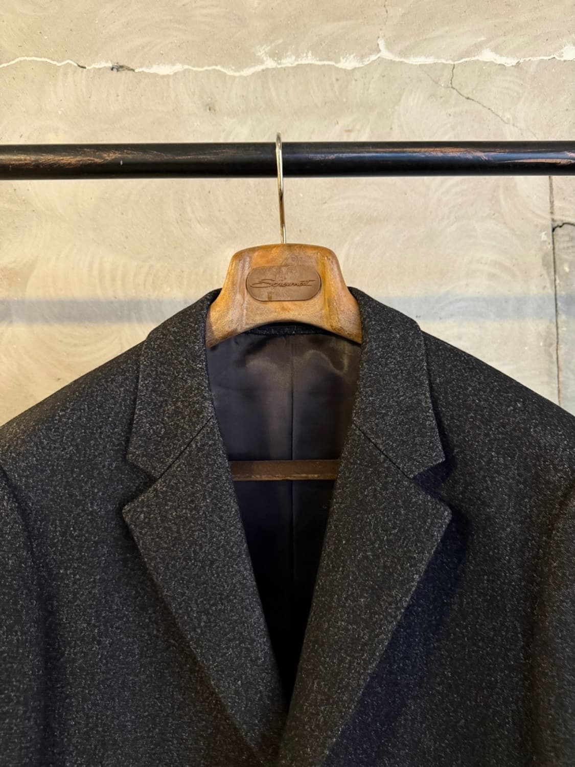 세루띠 커버트울 체스터필드 코트 100 상품이미지3