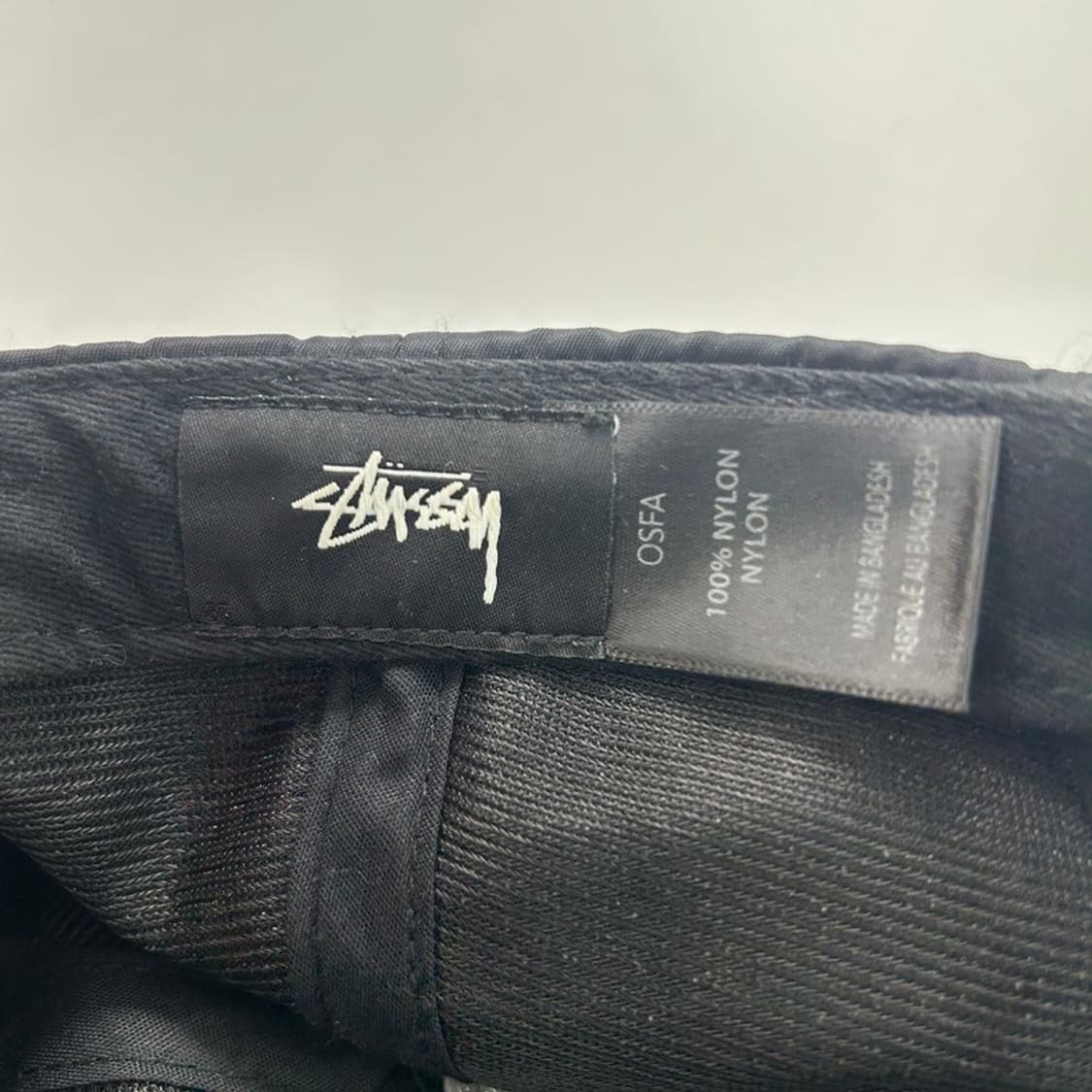 스투시 나일론 6판넬캡 블랙 상품이미지5