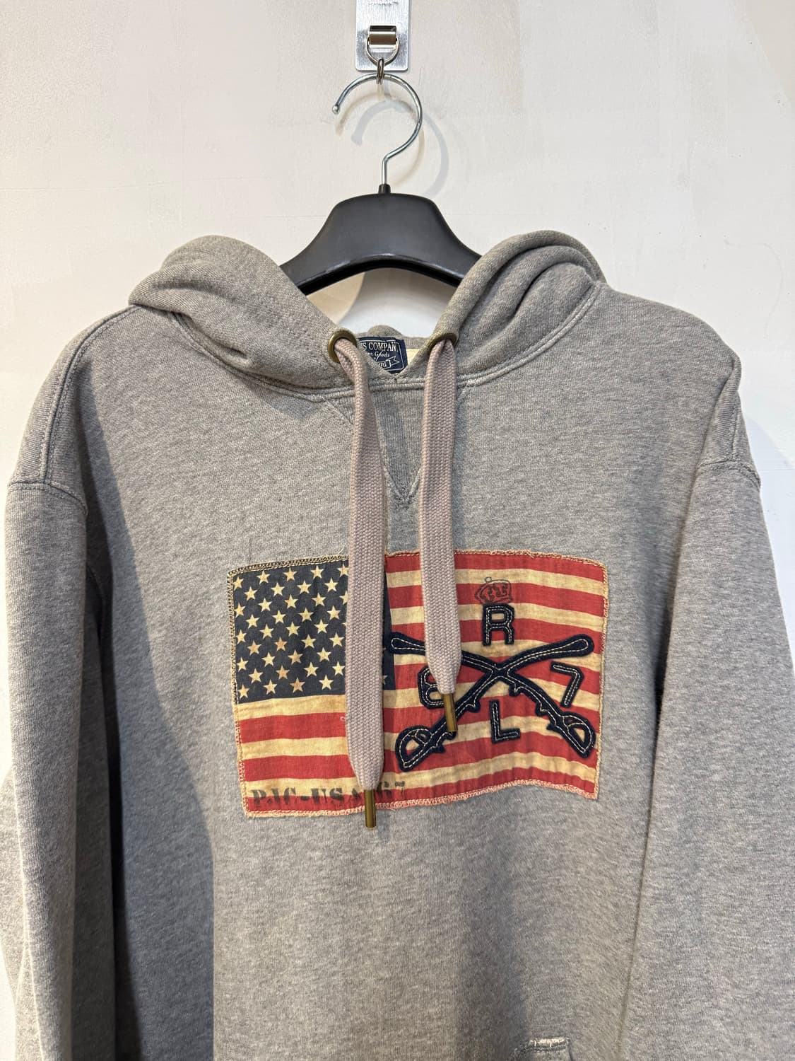 폴로 빈티지 그레이 후드티 상품이미지2