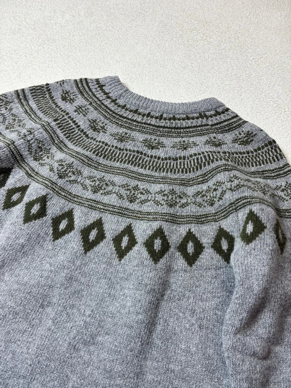 어나더오피스 메리노울 노르딕 펀치 니트 PN7944 상품이미지4